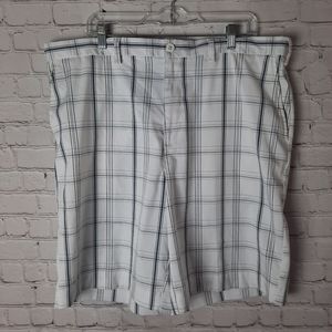 BCG Men's White Plaid Flat Front Sz. 40